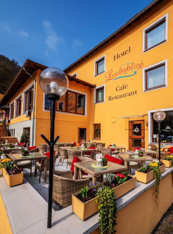 Hotel Cafe Restaurant Loreleyblick Sankt Goar Exterior photo
